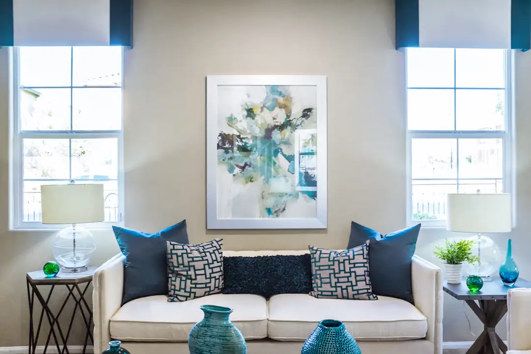 Beautiful clean living room
